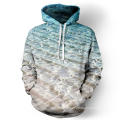 Зима 3D Сублимированный однотонный пуловер толстовка с капюшоном